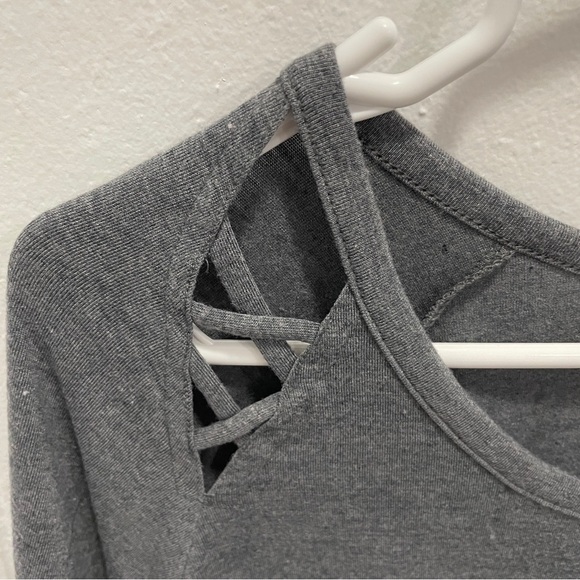 SO Grey 3/4 Long Sleeve Top - Picture 3 of 9